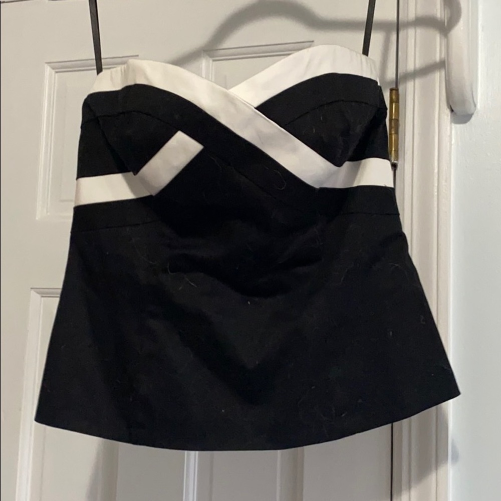 Like New WHBM Strapless Bustier Top